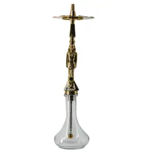 Cachimba Farida Hookah Tutankamon edición limitada egipcia fabricada por los mejores artesanos en Egipto con latón, cobre y acero inoxidable, inspirada en la historia del antiguo Egipto y el faraón Tutankamón en The Good Shisha