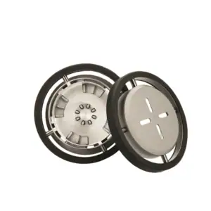 Gestor de calor Kaloud Quasar 2 en aluminio anodizado con tapa de silicona ignífuga para 2 carbones