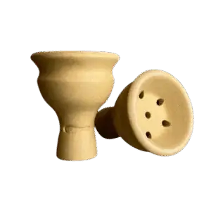 Cazoleta UPG Mini Unglazed turca de barro blanco sin esmaltar