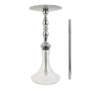 Cachimba VZ Hookah Tradi tradicional rusa en acero V2 y V4 con plato redondo y difusor ajustable