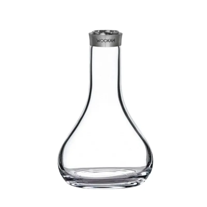 Cachimba Wookah Smooth Abstract 2.0 en madera maciza y acero V2A con base de cristal soplada a mano base