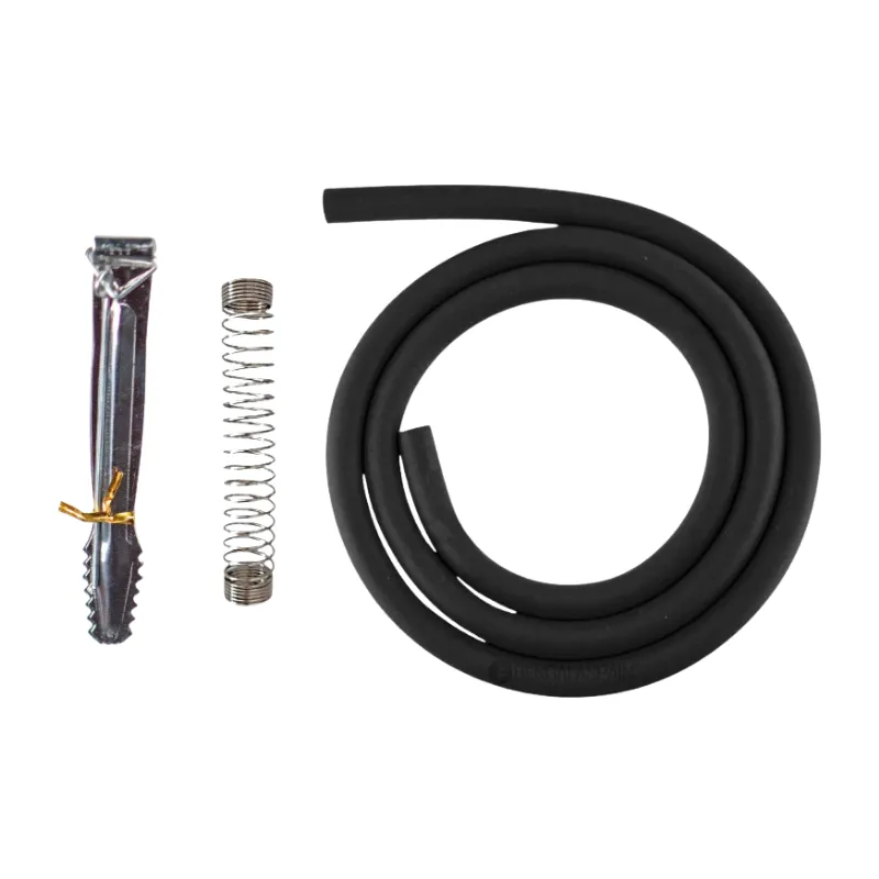 Cachimba Zar Hookah Rasputin en aluminio anodizado con base de cristal tallado y purga vertical única accesorios