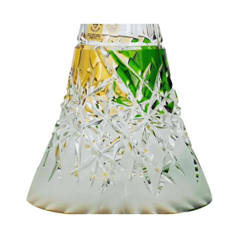 Base Caesar Mini Hoarfrost Trumpet Green Amber en verde y ámbar