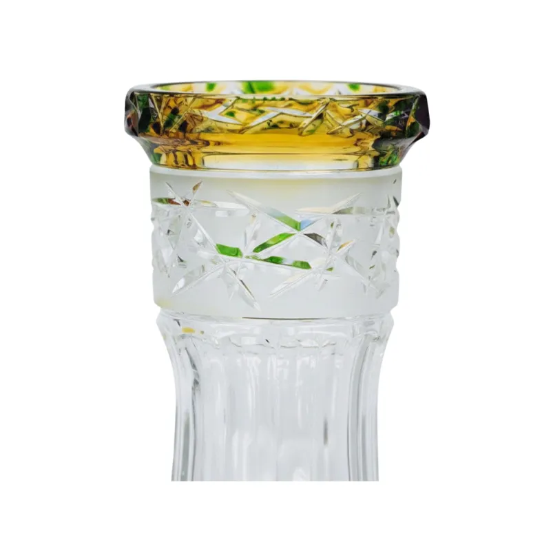 Base Caesar Mini Hoarfrost Trumpet Green Amber en verde y ámbar