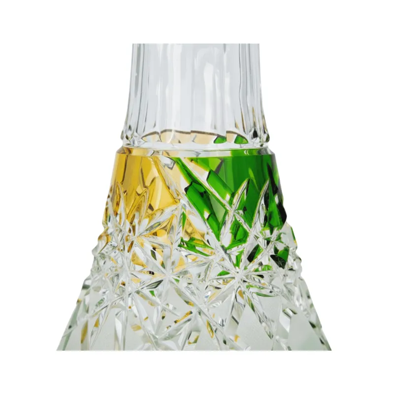 Base Caesar Mini Hoarfrost Trumpet Green Amber en verde y ámbar