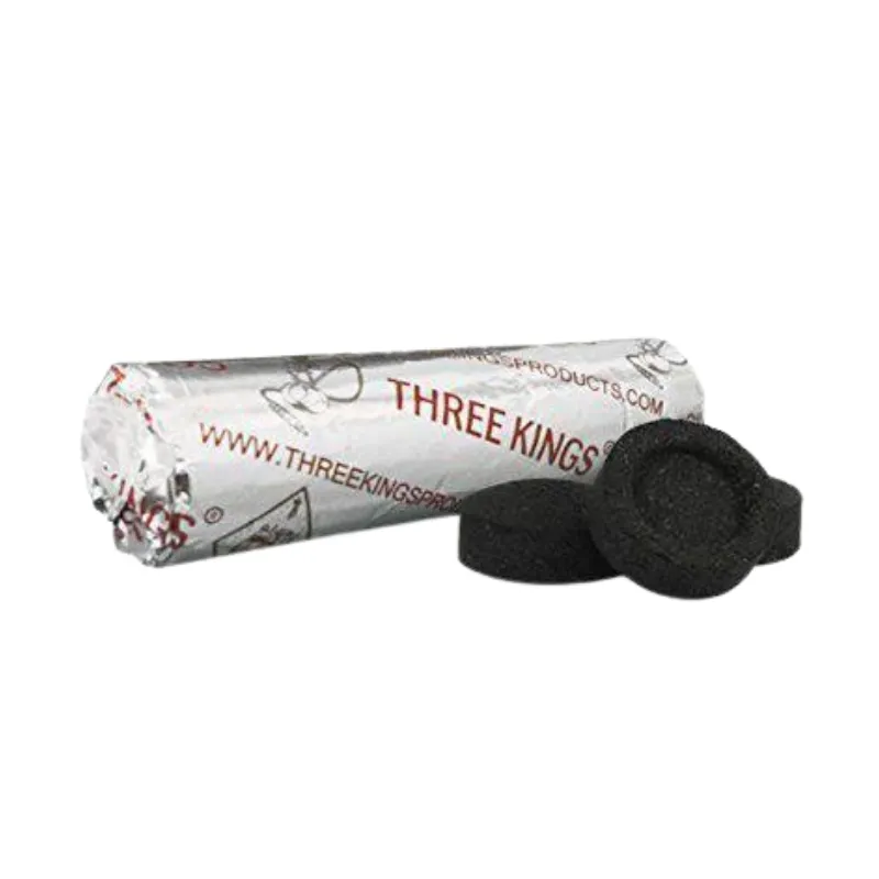 Carbón autoencendido Three Kings 40mm para cachimba