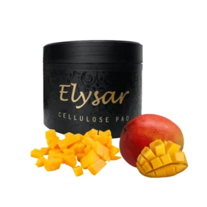 Elysar 200g sin tabaco ni nicotina hecho en Hungría con fibra de celulosa, glicerina y aromas mango