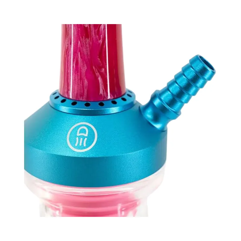 Cachimba Medusa Moon de aluminio en varios colores vibrantes