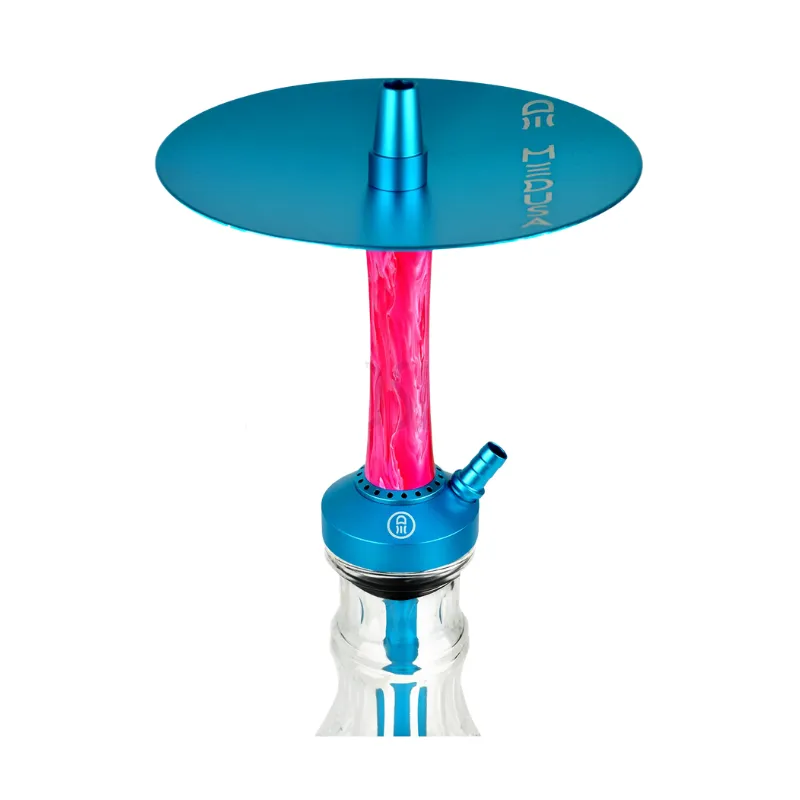 Cachimba Medusa Moon de aluminio en varios colores vibrantes