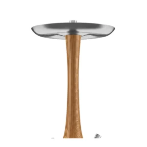 Wookah Oak Bloom Mastercut en madera maciza y acero V2A con base de cristal soplada a mano mastil
