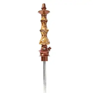 Cachimba Amazon Hookah Pride Onix tradicional brasileña en madera y aluminio anodizado con sistema de purga clásico
