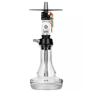 Cachimba Amotion Flash Bang Pumpkin alemana de 40 cm con mástil de más de 30 piezas y plato grabado a láser