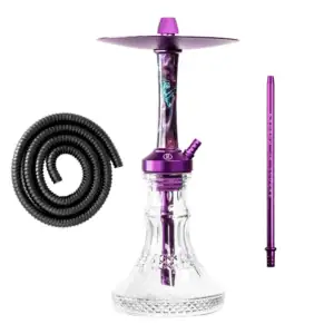 Cachimba Medusa Moon de aluminio en varios colores vibrantes