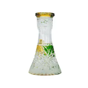 Base Caesar Mini Hoarfrost Trumpet Green Amber en verde y ámbar
