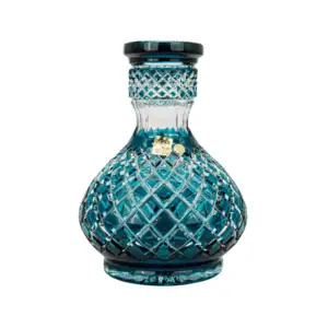 Base Caesar Mini Jeschken Drop Azure en cristal azul