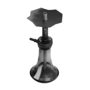 Cachimba Embery Mini Mono 4.0 ucraniana portátil de 38 cm con sistema de purga por el mástil con efecto niebla espectacular, set completo de boquilla, manguera, base, mástil, plato grabado y tubo de inmersión en The Good Shisha
