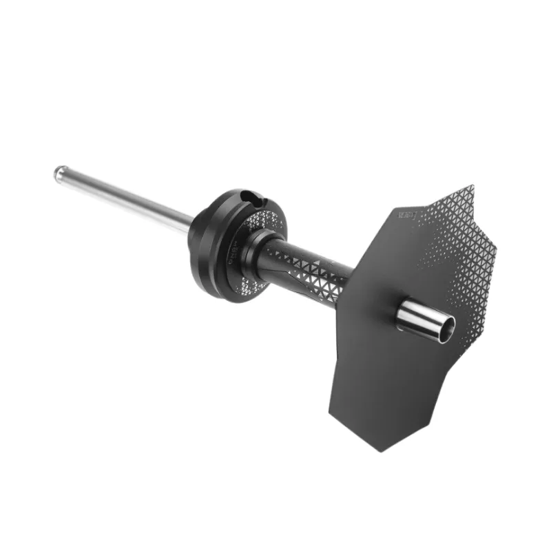 Cachimba Embery Mini Mono 4.0 ucraniana portátil de 38 cm con sistema de purga por el mástil con efecto niebla espectacular, set completo de boquilla, manguera, base, mástil, plato grabado y tubo de inmersión en The Good Shisha
