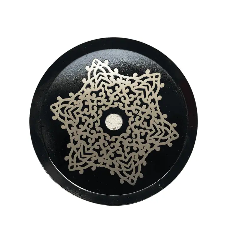 Plato Mandalas para cachimba de acero inoxidable
