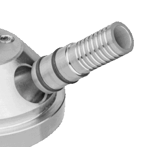 Conector manguera VZ Hookah en acero inoxidable V2A apto con todos los modelos de la marca