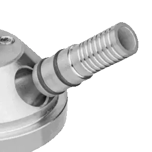 Conector manguera VZ Hookah en acero inoxidable V2A apto con todos los modelos de la marca