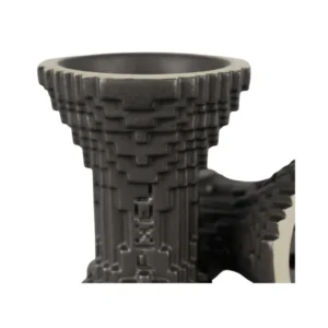 Cazoleta Big Maks x Sarcozy de barro blanco hecha en máquina 3D