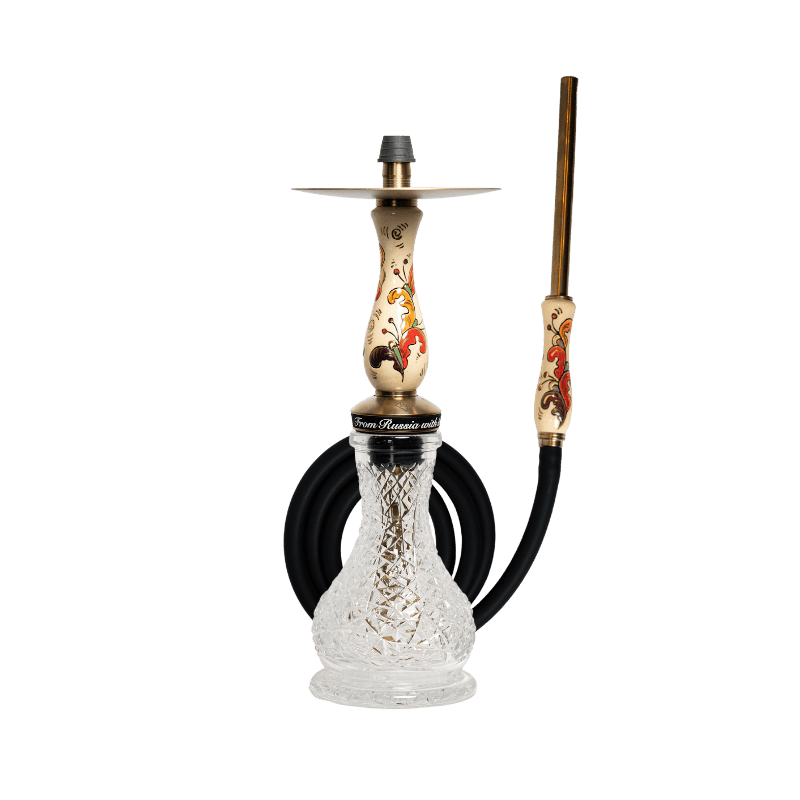 Cachimba RF Hookah Boretskaya rusa de acero y porcelana pintada a mano
