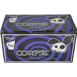 Carbón Corpse 27mm para cachimba de cáscara de coco natural