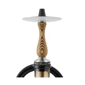 Cachimba RF Hookah Gunmetal Laminated de maderas exóticas laminadas y acero V2A