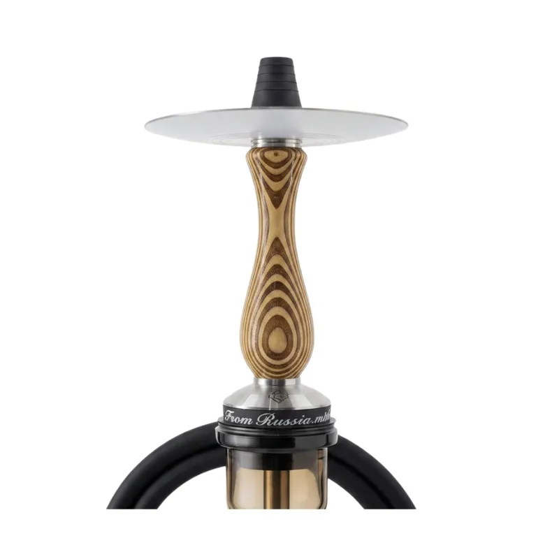 Cachimba RF Hookah Gunmetal Laminated de maderas exóticas laminadas y acero V2A