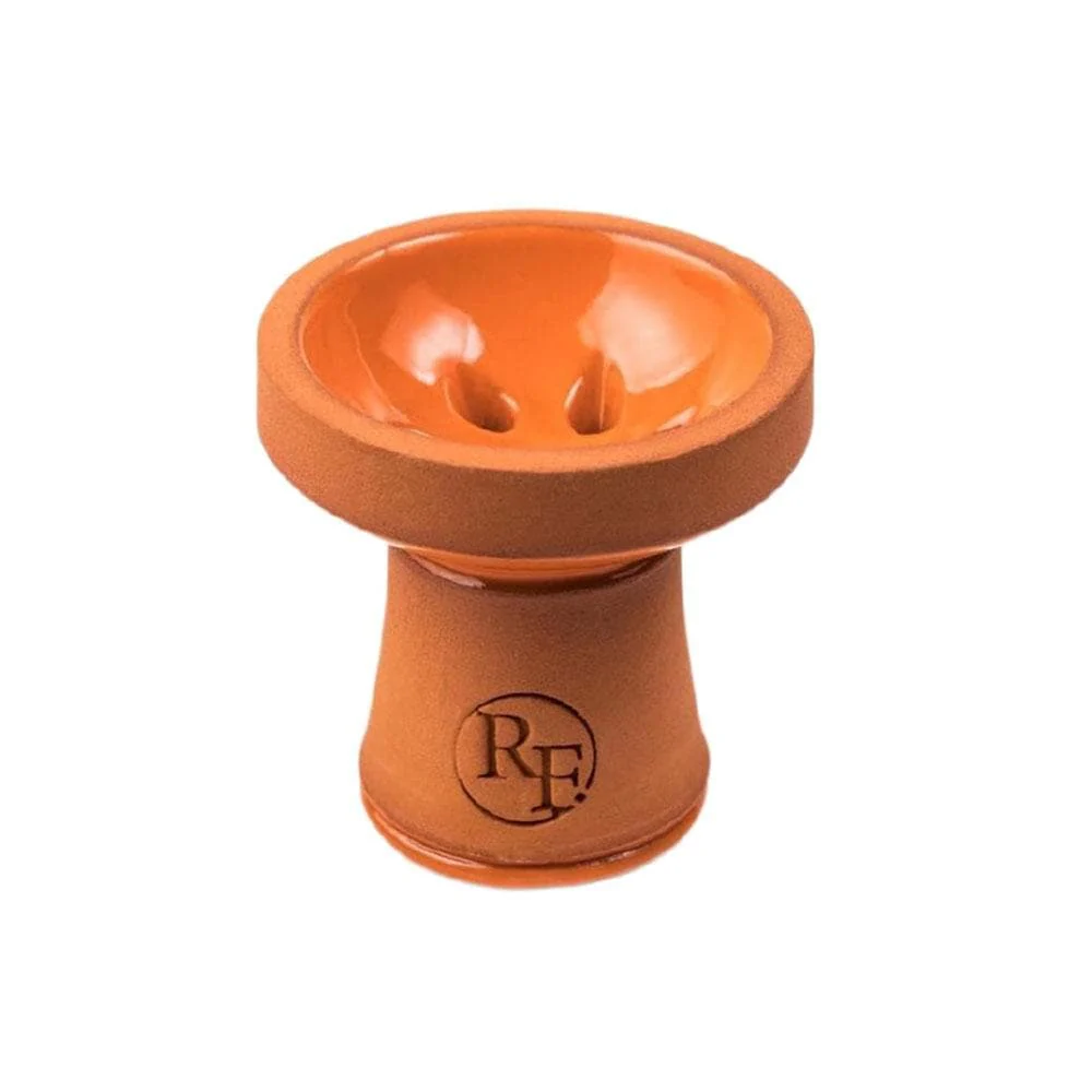 Cazoleta RF Rainbow Hookah de barro rojo estilo turco con esmalte vibrante