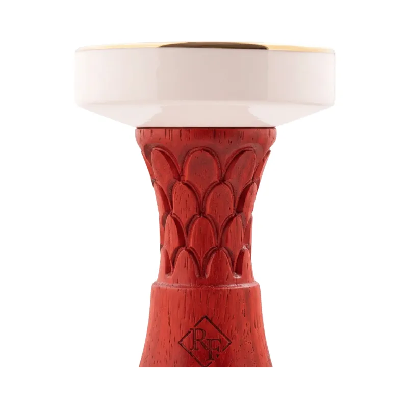Cazoleta RF Wood Bowl de madera exótica africana con borde en oro de 18K