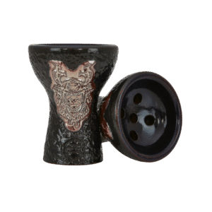 Cazoleta Japona Hookah Samurai Gold de barro rojo esmaltado en dorado