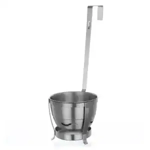 Carbonera Mini Pro para cachimba en acero inoxidable de 420g con rejilla separadora y mango ergonómico