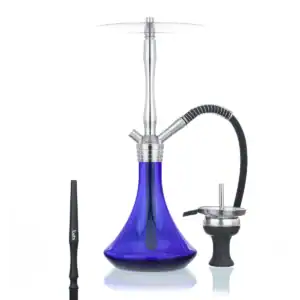 Cachimba Aladin MVP 460 en acero inoxidable con tiro ajustable, conector magnético, base tallada y accesorios incluidos.