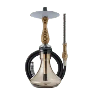 Cachimba RF Hookah Gunmetal Laminated de maderas exóticas laminadas y acero V2A