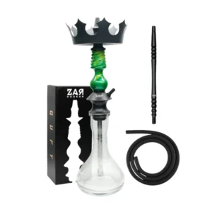 Pack cachimba Zar Gufy en acero inoxidable y resina con purga vertical, hornillo, cazoleta TGS Nilo, gestor Provost, carbón natural y punzón en The Good Shisha