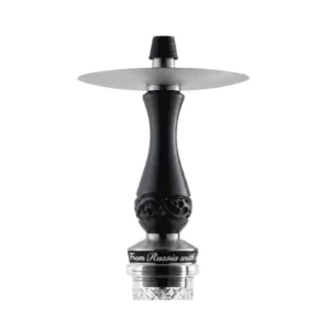 Cachimba RF Hookah Ebony Sheet artesanal en madera de ébano y acero V2A