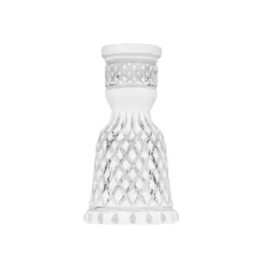 Base Caesar Crystal Small Tradi Crown Cut White de cristal blanco