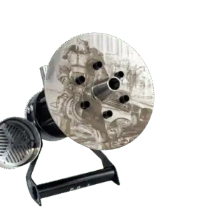 Cachimba Shi Carver MicroGun Fallout edición limitada inspirada en el universo postapocalíptico, acero inoxidable AISI 304 y cámara de poliacetato