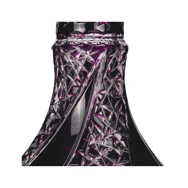 Base Caesar Mini Fan Cut Purple de cristal morado
