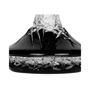Base Caesar Mini Hoarfrost Up Black de cristal de bohemia
