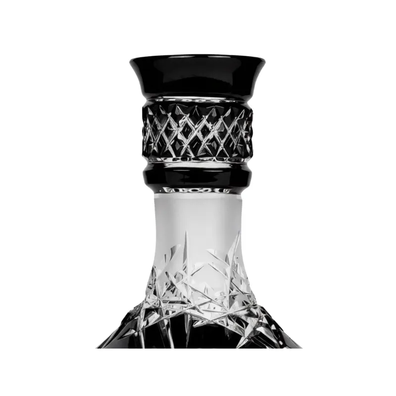 Base Caesar Mini Hoarfrost Up Black de cristal de bohemia