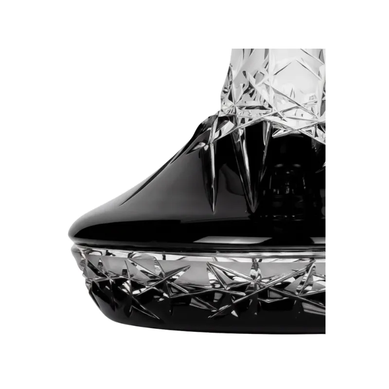 Base Caesar Mini Hoarfrost Up Black de cristal de bohemia