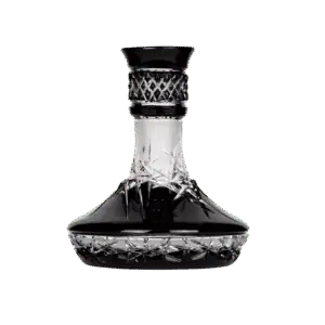 Base Caesar Mini Hoarfrost Up Black de cristal de bohemia