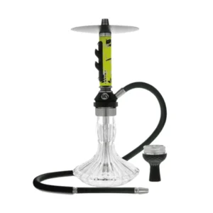 Pack cachimba MS Racing deportiva en aluminio anodizado con jarrón de vidrio grueso, purga rápida, hornillo, cazoleta TGS Nilo, gestor Provost y carbón en The Good Shisha