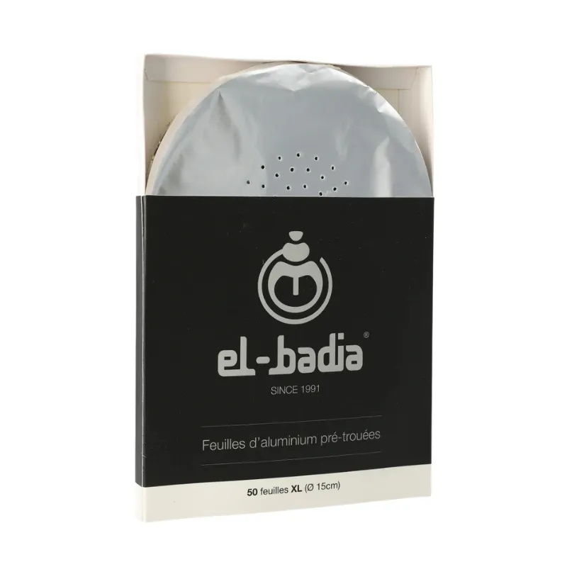 Papel de aluminio El Badia XL precortado y perforado