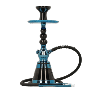 Cachimba El Badia Celeste Blue Galaxy Edition en acero y aluminio anodizado con acabado galaxia azul compelta