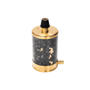 Cachimba VYRO One V3 en fibra de carbono real y acero V2A con caja cilíndrica de transporte