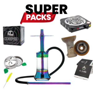 Pack cachimba MS Magma Small de la marca Mashisha con cachimba completa, manguera, boquilla, base, hornillo, cazoleta TGS Nilo, gestor Provost y carbón en The Good Shisha