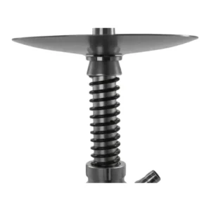Cachimba Diavla Turbine de 40 cm fabricada completamente en aluminio con mástil tipo amortiguador deportivo, sistema de purga horizontal integrada, boquilla aluminio y mochila de transporte en The Good Shisha